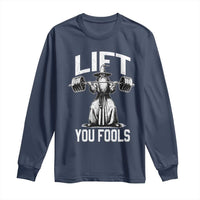 Funny Lift You Fools Long Sleeve Shirt Swole Wizard Weightlifting Bodybuilding Gym Fitness - Wonder Print Shop