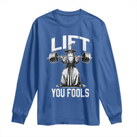 Funny Lift You Fools Long Sleeve Shirt Swole Wizard Weightlifting Bodybuilding Gym Fitness - Wonder Print Shop