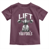 Funny Lift You Fools Toddler T Shirt Swole Wizard Weightlifting Bodybuilding Gym Fitness - Wonder Print Shop