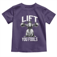 Funny Lift You Fools Toddler T Shirt Swole Wizard Weightlifting Bodybuilding Gym Fitness - Wonder Print Shop