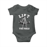 Funny Lift You Fools Baby Onesie Swole Wizard Weightlifting Bodybuilding Gym - Wonder Print Shop