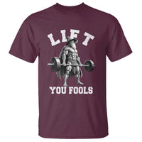 Funny Lift You Fools T Shirt Swole Wizard Weightlifting Bodybuilding Gym - Wonder Print Shop