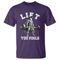 Funny Lift You Fools T Shirt Swole Wizard Weightlifting Bodybuilding Gym - Wonder Print Shop