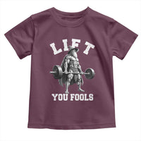 Funny Lift You Fools Toddler T Shirt Swole Wizard Weightlifting Bodybuilding Gym - Wonder Print Shop