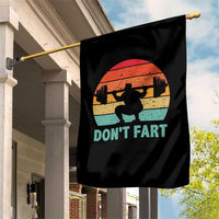 Dont Fart Fitness Gym Workout Weights Squat Humor Garden Flag - Wonder Print Shop