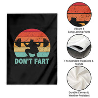 Dont Fart Fitness Gym Workout Weights Squat Humor Garden Flag - Wonder Print Shop
