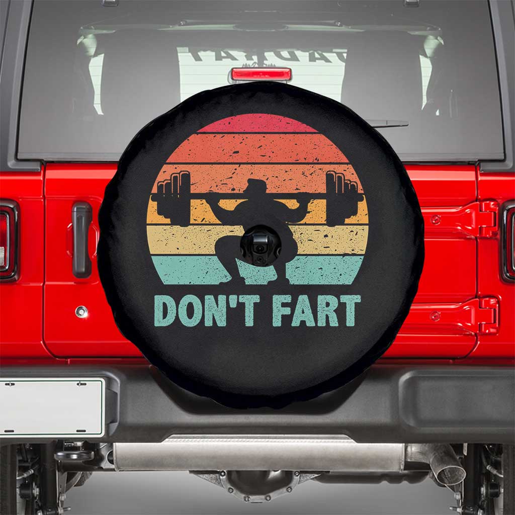 Dont Fart Fitness Gym Workout Weights Squat Humor Spare Tire Cover - Wonder Print Shop