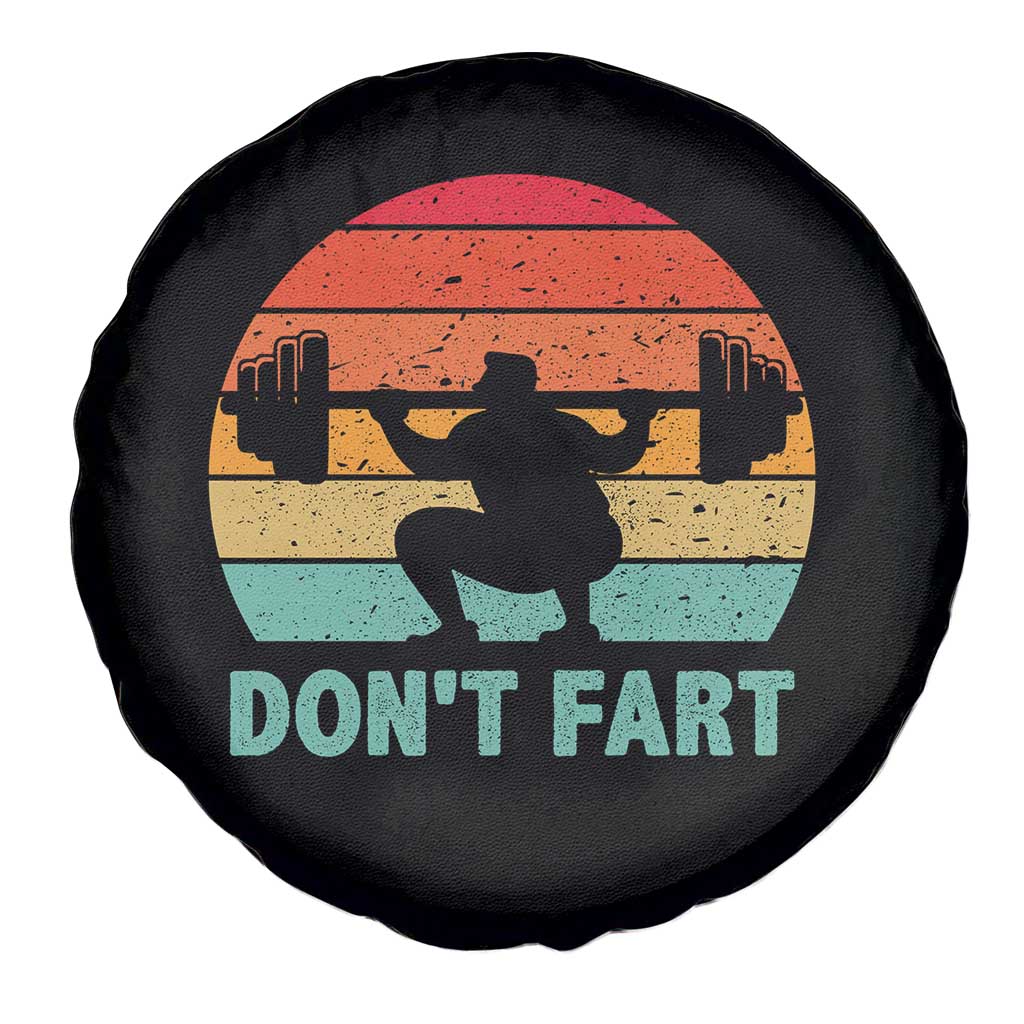 Dont Fart Fitness Gym Workout Weights Squat Humor Spare Tire Cover - Wonder Print Shop
