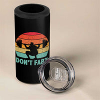 Dont Fart Fitness Gym Workout Weights Squat Humor 4 in 1 Can Cooler Tumbler - Wonder Print Shop