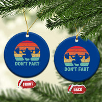 Dont Fart Fitness Gym Workout Weights Squat Humor Ceramic Ornament - Wonder Print Shop