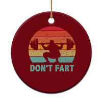Dont Fart Fitness Gym Workout Weights Squat Humor Ceramic Ornament - Wonder Print Shop