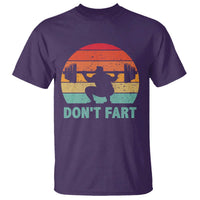 Dont Fart Fitness Gym Workout Weights Squat Humor T Shirt - Wonder Print Shop