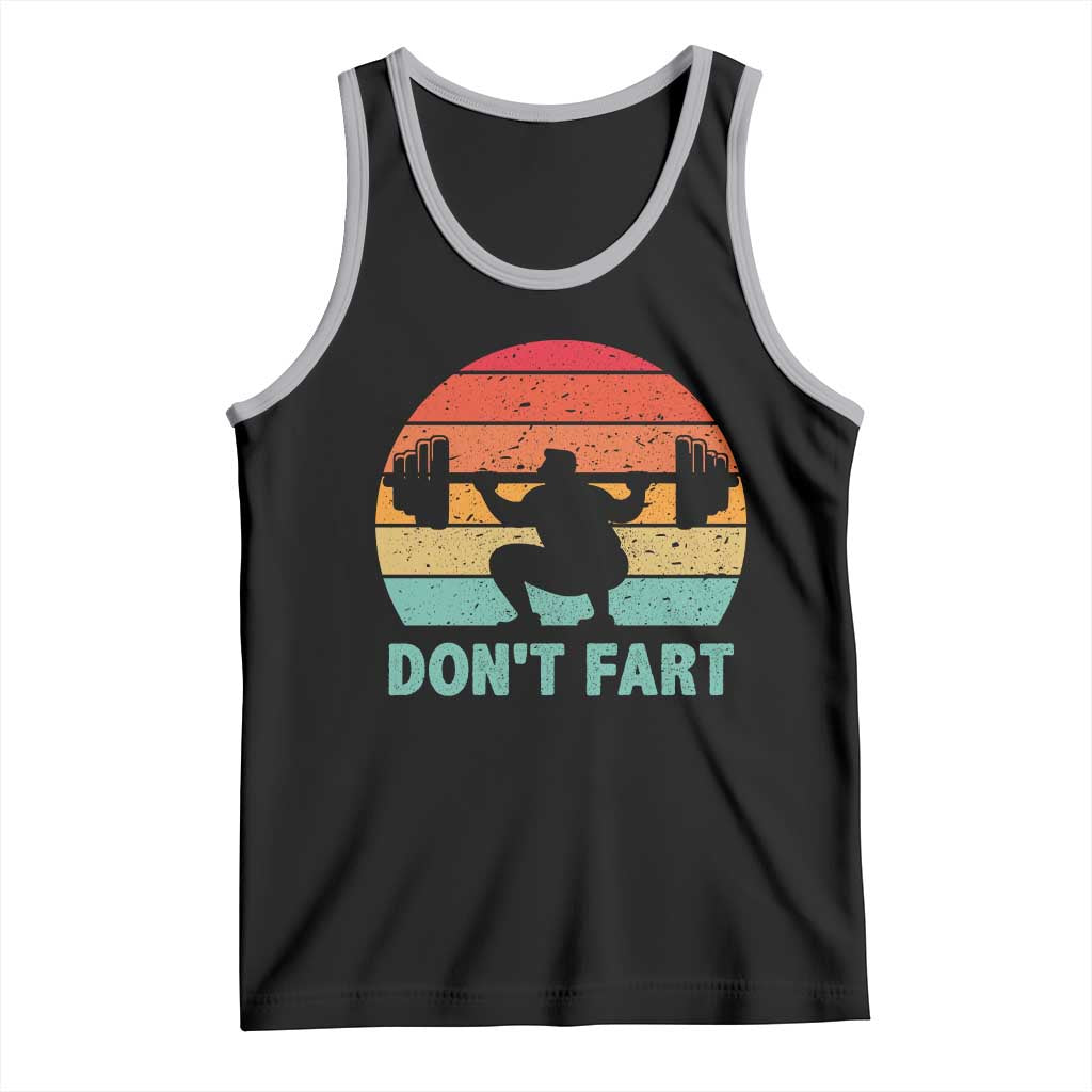 Dont Fart Fitness Gym Workout Weights Squat Humor Tank Top - Wonder Print Shop