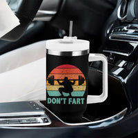 Dont Fart Fitness Gym Workout Weights Squat Humor Tumbler With Handle - Wonder Print Shop