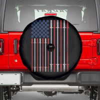 Fitness Gym Barbell Powerlifting Patriotic American Flag Spare Tire Cover - Wonder Print Shop