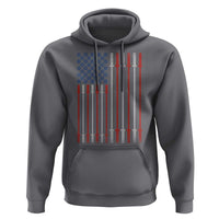 Fitness Gym Barbell Powerlifting Patriotic American Flag Hoodie - Wonder Print Shop