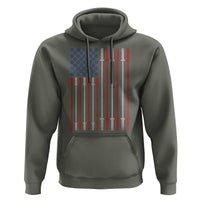 Fitness Gym Barbell Powerlifting Patriotic American Flag Hoodie - Wonder Print Shop