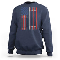 Fitness Gym Barbell Powerlifting Patriotic American Flag Sweatshirt - Wonder Print Shop