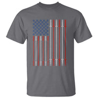 Fitness Gym Barbell Powerlifting Patriotic American Flag T Shirt - Wonder Print Shop