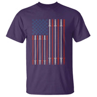 Fitness Gym Barbell Powerlifting Patriotic American Flag T Shirt - Wonder Print Shop