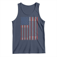 Fitness Gym Barbell Powerlifting Patriotic American Flag Tank Top - Wonder Print Shop