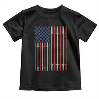 Fitness Gym Barbell Powerlifting Patriotic American Flag Toddler T Shirt - Wonder Print Shop
