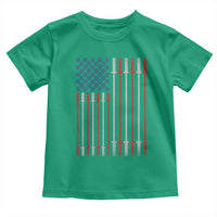 Fitness Gym Barbell Powerlifting Patriotic American Flag Toddler T Shirt - Wonder Print Shop