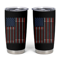 Fitness Gym Barbell Powerlifting Patriotic American Flag Tumbler Cup - Wonder Print Shop