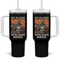 Funny Wizard RPG Gamer Tumbler With Handle Get In Loser We Are Doing Magic - Wonder Print Shop