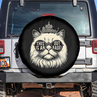 Dungeon Cat This Is An Outrage Spare Tire Cover Funny Princess Kitten - Wonder Print Shop