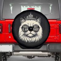 Dungeon Cat This Is An Outrage Spare Tire Cover Funny Princess Kitten - Wonder Print Shop