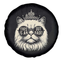 Dungeon Cat This Is An Outrage Spare Tire Cover Funny Princess Kitten - Wonder Print Shop