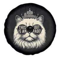 Dungeon Cat This Is An Outrage Spare Tire Cover Funny Princess Kitten - Wonder Print Shop