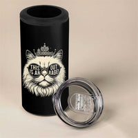Dungeon Cat This Is An Outrage 4 in 1 Can Cooler Tumbler Funny Princess Kitten - Wonder Print Shop