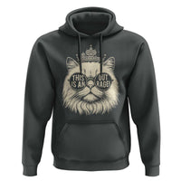 Dungeon Cat This Is An Outrage Hoodie Funny Princess Kitten - Wonder Print Shop