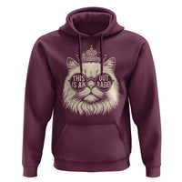Dungeon Cat This Is An Outrage Hoodie Funny Princess Kitten - Wonder Print Shop