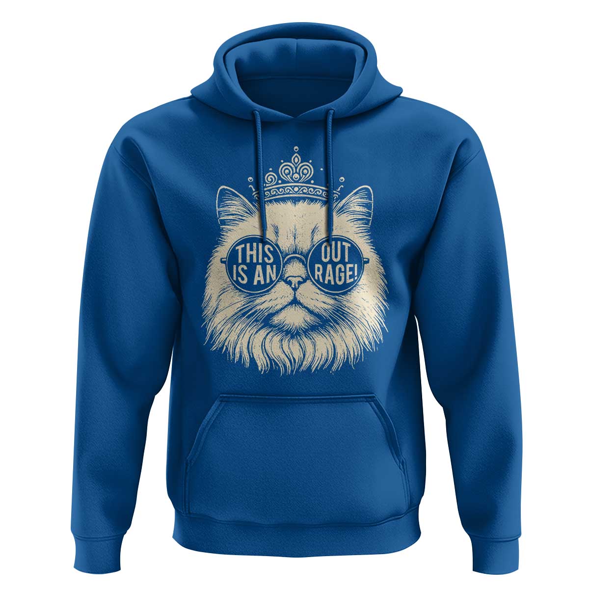 Dungeon Cat This Is An Outrage Hoodie Funny Princess Kitten - Wonder Print Shop