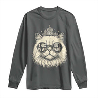 Dungeon Cat This Is An Outrage Long Sleeve Shirt Funny Princess Kitten - Wonder Print Shop