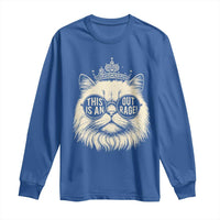 Dungeon Cat This Is An Outrage Long Sleeve Shirt Funny Princess Kitten - Wonder Print Shop