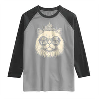 Dungeon Cat This Is An Outrage Raglan Shirt Funny Princess Kitten - Wonder Print Shop