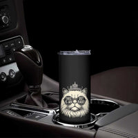 Dungeon Cat This Is An Outrage Skinny Tumbler Funny Princess Kitten - Wonder Print Shop