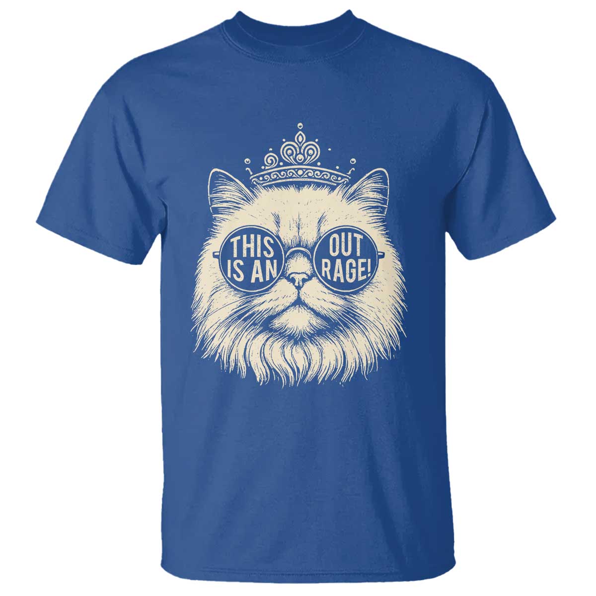 Dungeon Cat This Is An Outrage T Shirt Funny Princess Kitten - Wonder Print Shop