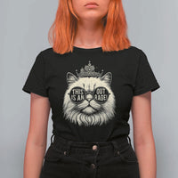 Dungeon Cat This Is An Outrage T Shirt For Women Funny Princess Kitten - Wonder Print Shop
