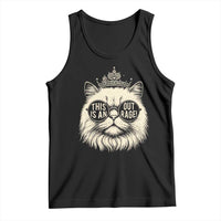 Dungeon Cat This Is An Outrage Tank Top Funny Princess Kitten - Wonder Print Shop