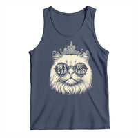 Dungeon Cat This Is An Outrage Tank Top Funny Princess Kitten - Wonder Print Shop