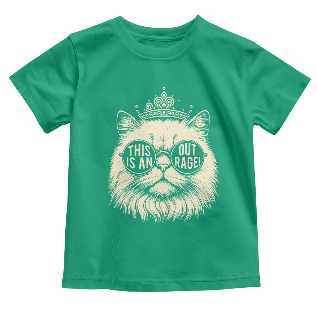 Dungeon Cat This Is An Outrage Toddler T Shirt Funny Princess Kitten - Wonder Print Shop
