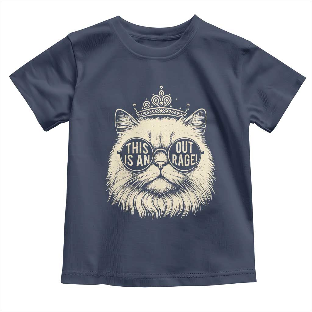 Dungeon Cat This Is An Outrage Toddler T Shirt Funny Princess Kitten - Wonder Print Shop
