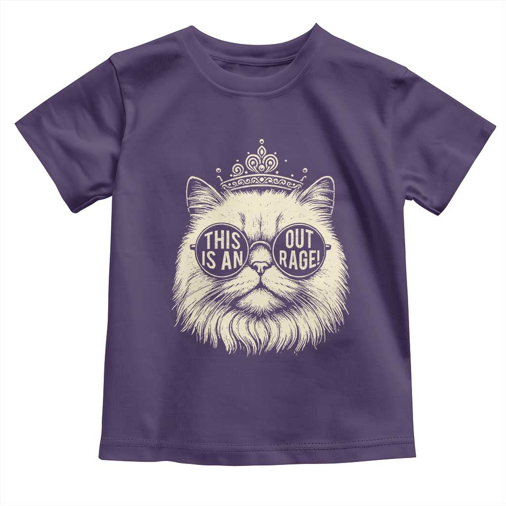 Dungeon Cat This Is An Outrage Toddler T Shirt Funny Princess Kitten - Wonder Print Shop