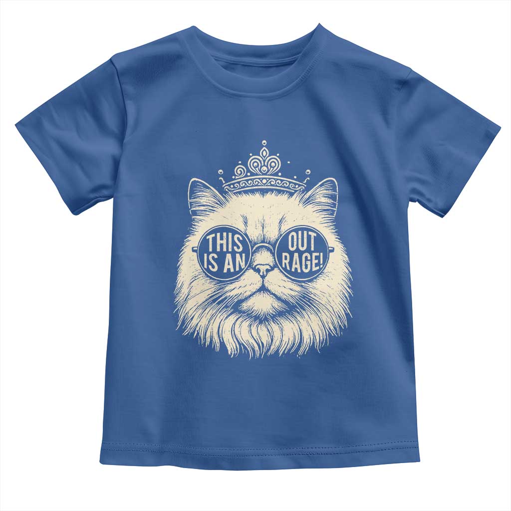 Dungeon Cat This Is An Outrage Toddler T Shirt Funny Princess Kitten - Wonder Print Shop