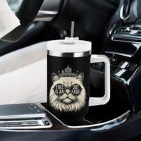 Dungeon Cat This Is An Outrage Tumbler With Handle Funny Princess Kitten - Wonder Print Shop